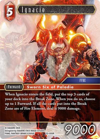 Ignacio 22-005R Hidden Hope Final Fantasy card