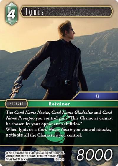 Ignis 18-133S Resurgence of Power Final Fantasy card