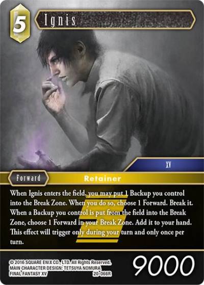 Ignis 20-066R Dawn of Heroes Final Fantasy card