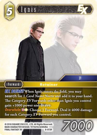 Ignis EX 8-072R Opus VIII Final Fantasy card