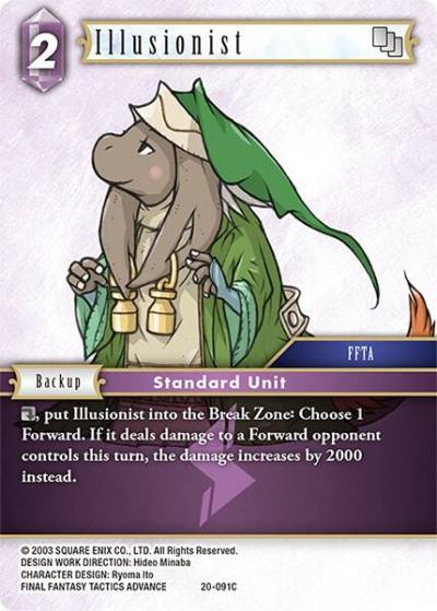 Illusionist 20-091C Dawn of Heroes Final Fantasy card