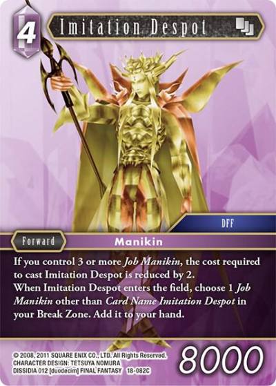 Imitation Despot 18-082C Resurgence of Power Final Fantasy card