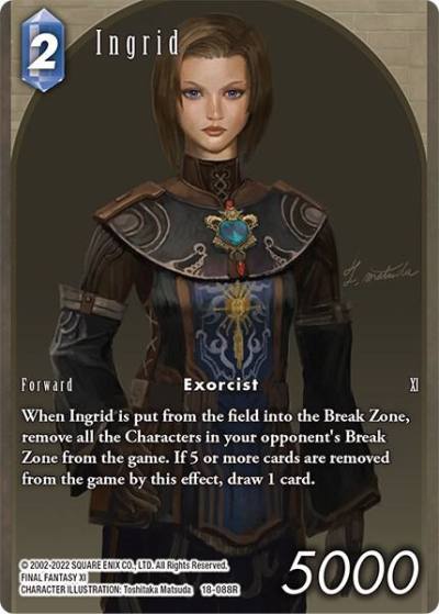 Ingrid Full Art 18-088R Resurgence of Power Final Fantasy card