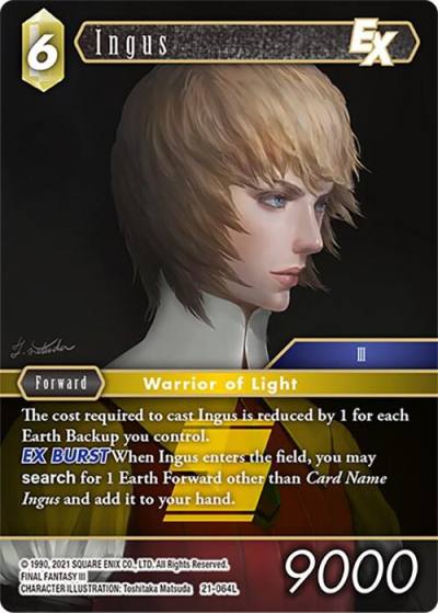 Ingus EX 21-064L Beyond Destiny Final Fantasy card