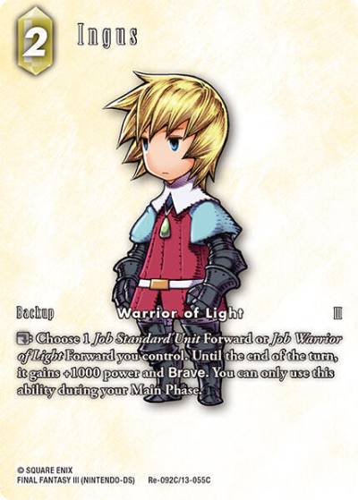 Ingus Full Art Re-092C/13-055C Legacy Collection Final Fantasy card