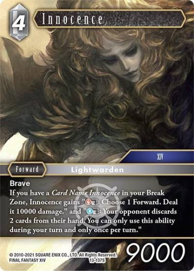 Innocence 13-137S Opus XIII: Crystal Radiance Final Fantasy card