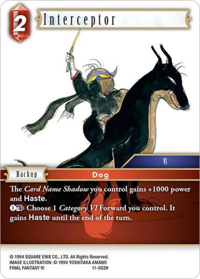 Interceptor 11-002H Opus XI Final Fantasy card