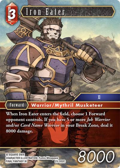Iron Eater 25-002C Tears of the Planet Final Fantasy card