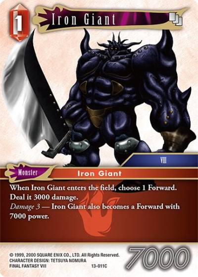 Iron Giant 13-011C Opus XIII: Crystal Radiance Final Fantasy card