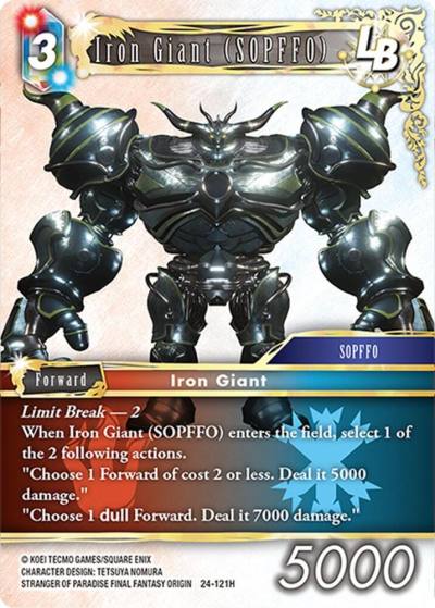 Iron Giant SOPFFO LB 24-121H Hidden Legends Final Fantasy card