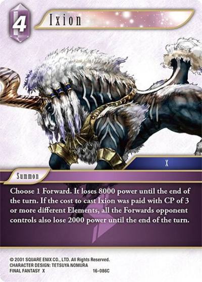 Ixion 16-086C Emissaries of Light Final Fantasy card