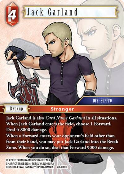 Jack Garland 28-010R Dreamlike Oceans Final Fantasy card