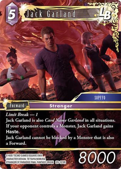 Jack Garland 29-123R Blissful Eternity Final Fantasy card