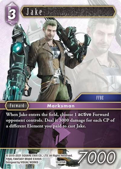 Jake 13-076R Opus XIII: Crystal Radiance Final Fantasy card