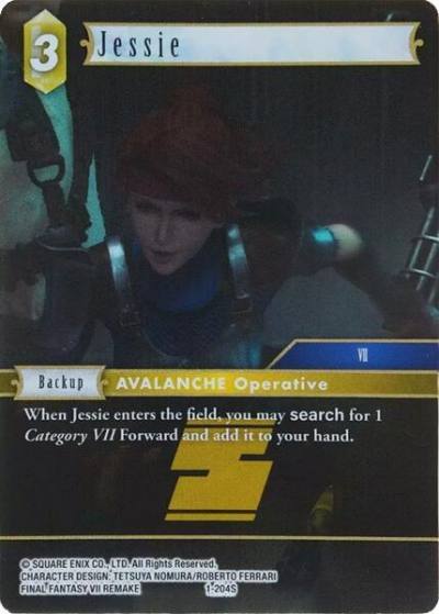 Jessie 1-204S Deck Exclusive Cards Final Fantasy card