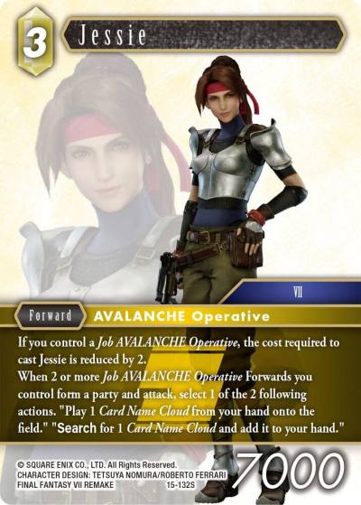 Jessie 15-132S Crystal Dominion Final Fantasy card