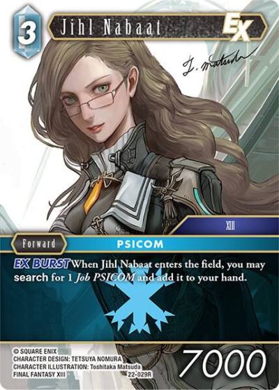Jihl Nabaat EX 22-029R Hidden Hope Final Fantasy card