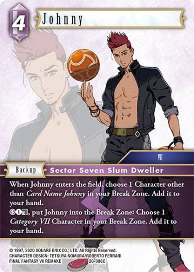 Johnny 20-096C Dawn of Heroes Final Fantasy card