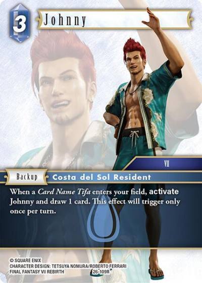 Johnny 26-109R Gunslinger in the abyss Final Fantasy card