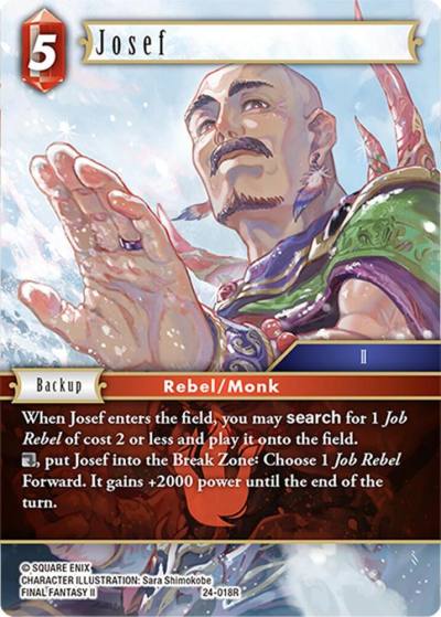 Josef 24-018R Hidden Legends Final Fantasy card