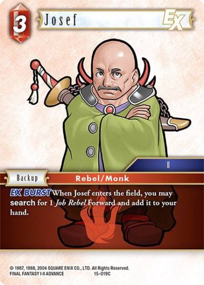 Josef EX 15-019C Crystal Dominion Final Fantasy card