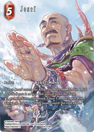 Josef Full Art 24-018R Hidden Legends Final Fantasy card