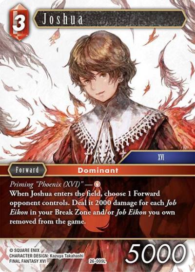 Joshua 26-009L Gunslinger in the abyss Final Fantasy card