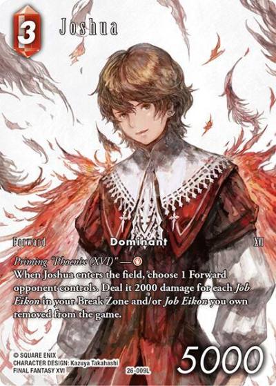 Joshua Full Art 26-009L Gunslinger in the abyss Final Fantasy card
