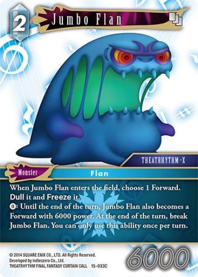 Jumbo Flan 15-033C Crystal Dominion Final Fantasy card