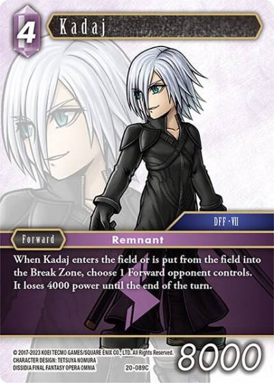 Kadaj 20-089C Dawn of Heroes Final Fantasy card