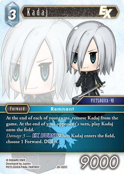 Kadaj EX 26-025C Gunslinger in the abyss Final Fantasy card