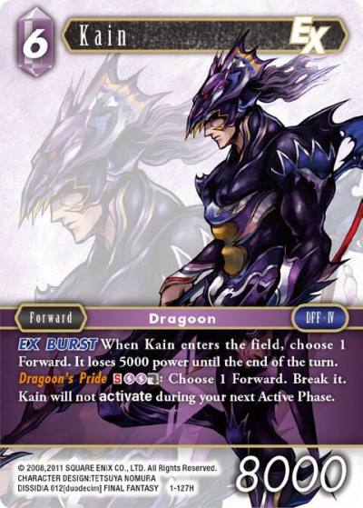 Kain EX 1-127H Opus I Final Fantasy card