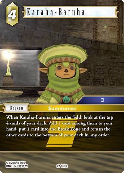 Karaha Baruha 27-058R Journey of discovery Final Fantasy card