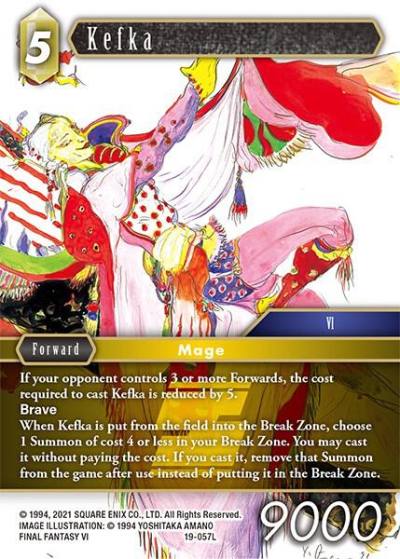 Kefka 19-057L From Nightmares Final Fantasy card