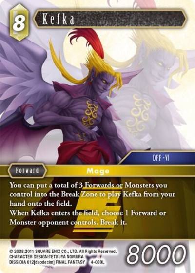 Kefka 4-080L Opus IV Final Fantasy card