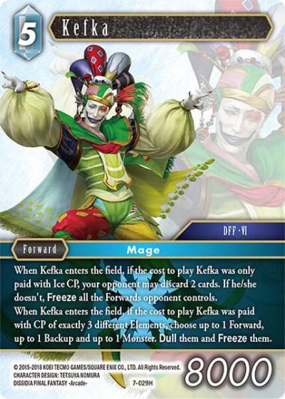 Kefka 7-029H Opus VII Final Fantasy card