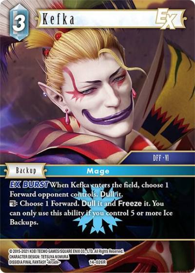 Kefka EX 14-026R Opus XIV: Crystal Abyss Final Fantasy card
