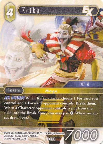 Kefka EX Starter 10-135S Opus X Final Fantasy card