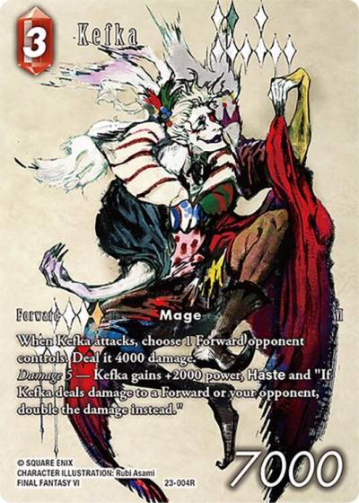 Kefka Full Art 23-004R Hidden Trials Final Fantasy card