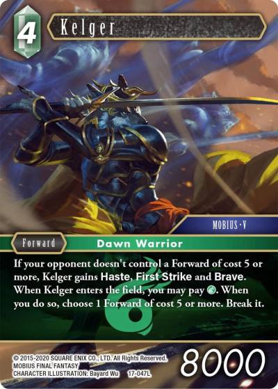 Kelger 17-047L Rebellion's Call Final Fantasy card