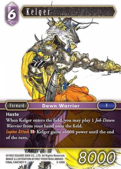 Kelger 3-108H Opus III Final Fantasy card
