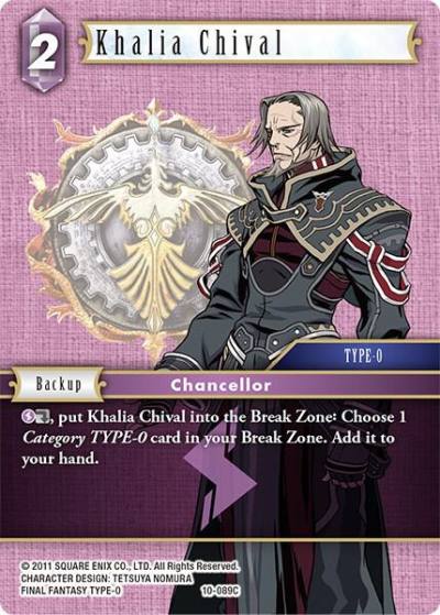 Khalia Chival 10-089C Opus X Final Fantasy card