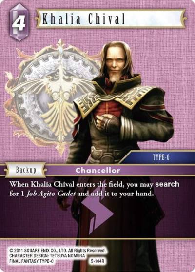 Khalia Chival 5-104R Opus V Final Fantasy card