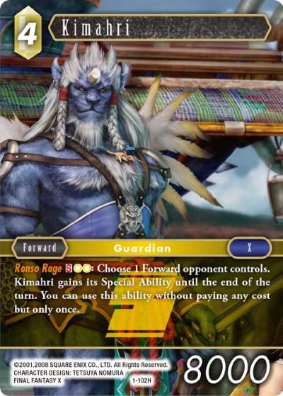 Kimahri Hero 1-102H Opus I Final Fantasy card
