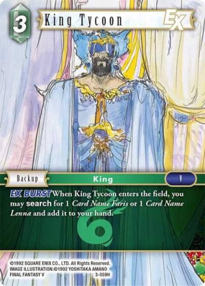 King Tycoon EX 3-059H Opus III Final Fantasy card