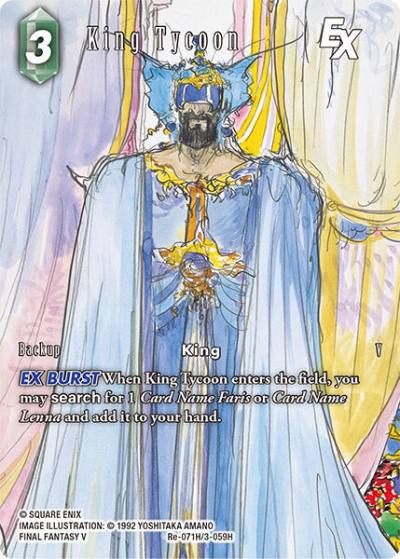 King Tycoon Full Art Re-071H/3-059H Legacy Collection Final Fantasy card