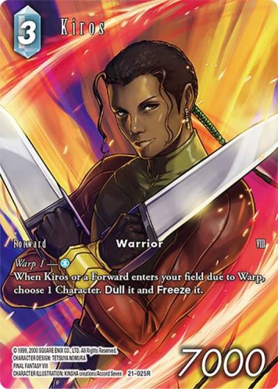 Kiros Full Art 21-025R Beyond Destiny Final Fantasy card