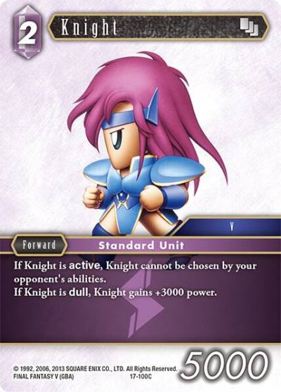 Knight 100 17-100C Rebellion's Call Final Fantasy card