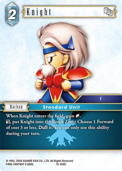 Knight 15-038C Crystal Dominion Final Fantasy card