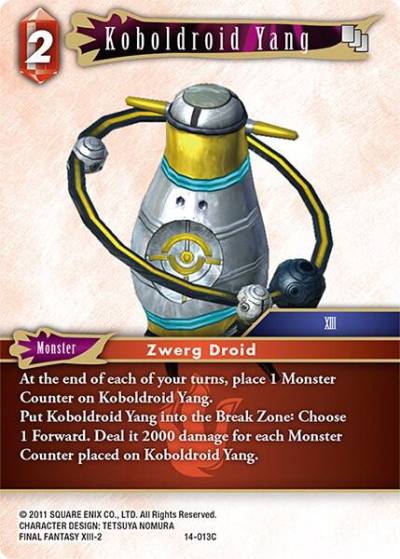Koboldroid Yang 14-013C Opus XIV: Crystal Abyss Final Fantasy card